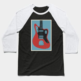 Jaguar Guitar Baseball T-Shirt